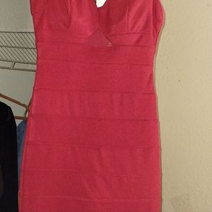 Emerald sundae long red dress